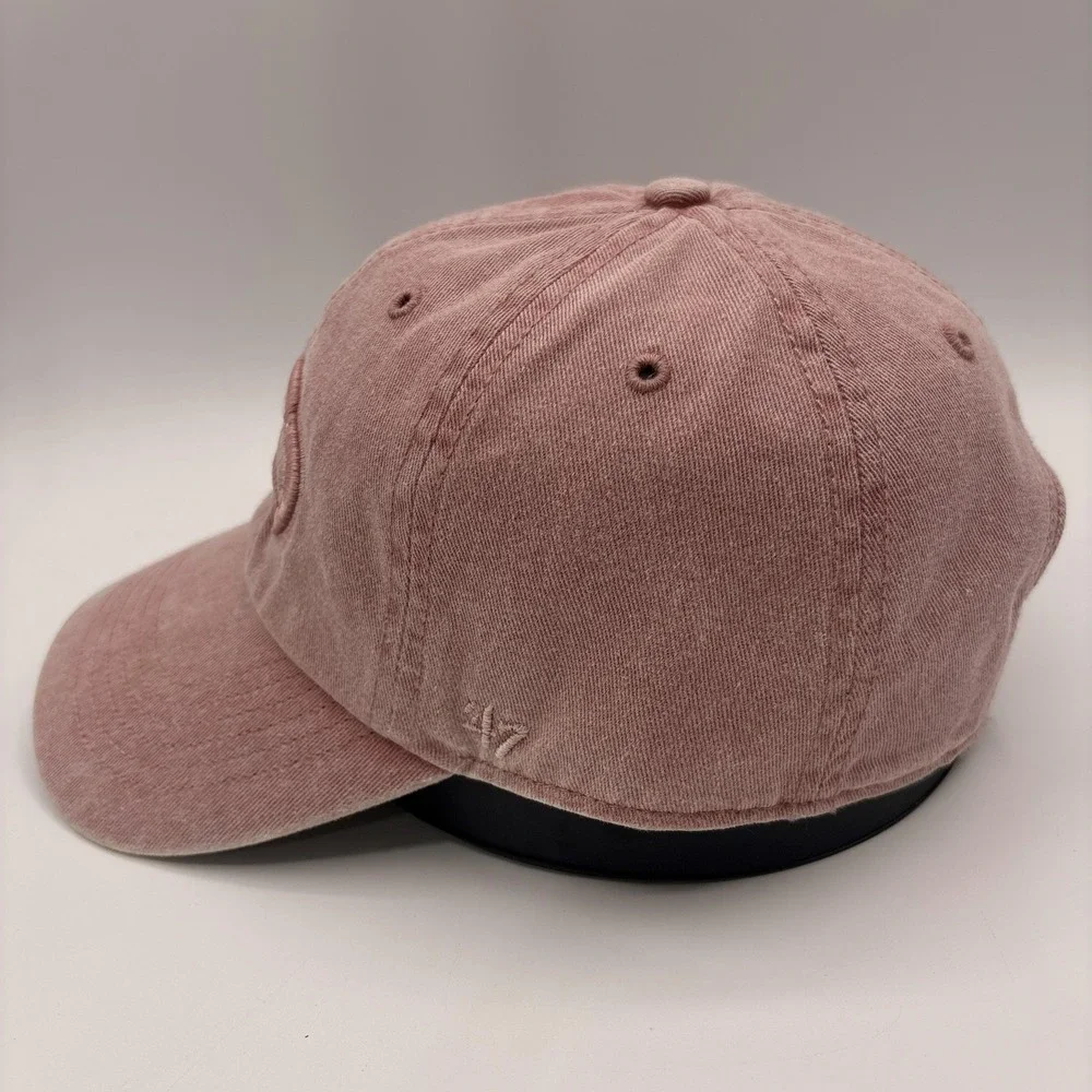 Seattle Seahawks Womens Pink Hat 47 Brand Clean Up Strap Back Cap One Size NFL
